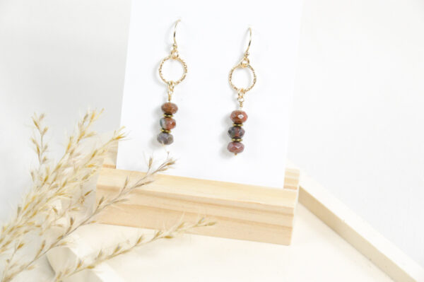 Agaat oorbellen hangertjes