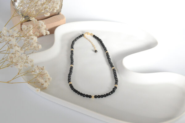 Onyx facet ketting