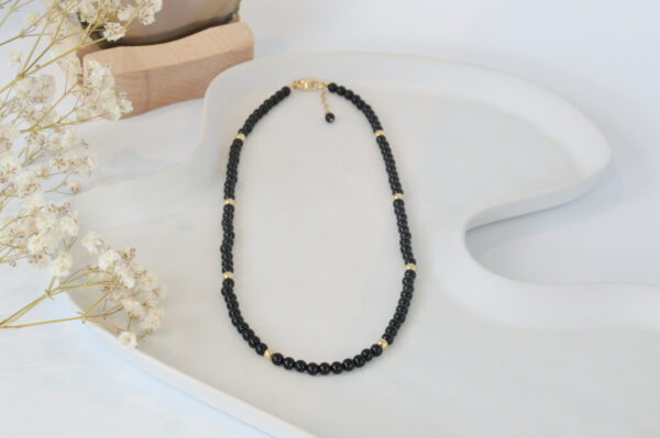 Onyx rond ketting